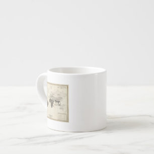 Geographical Distribution of Vegetation Espresso Cup