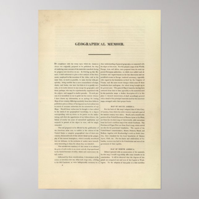 Geographical Memoir 4 Poster (Front)