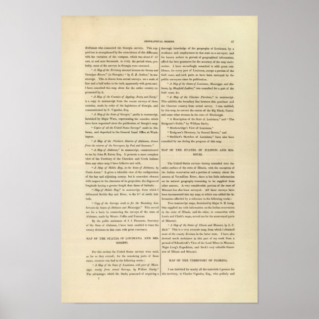 Geographical Memoir continued Poster (Front)