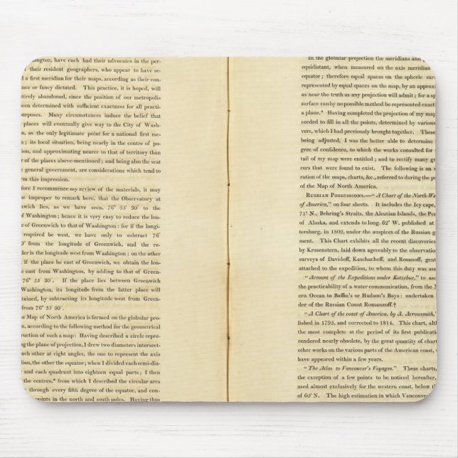 Geographical Memoir Mouse Pad (Front)