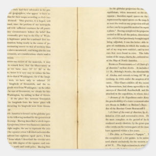 Geographical Memoir Square Sticker