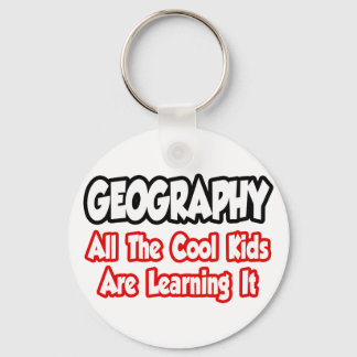 Geography...All The Cool Kids Key Ring