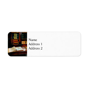 Geography Book Return Address Label