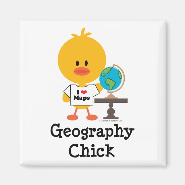 Geography Chick Magnet (Front)
