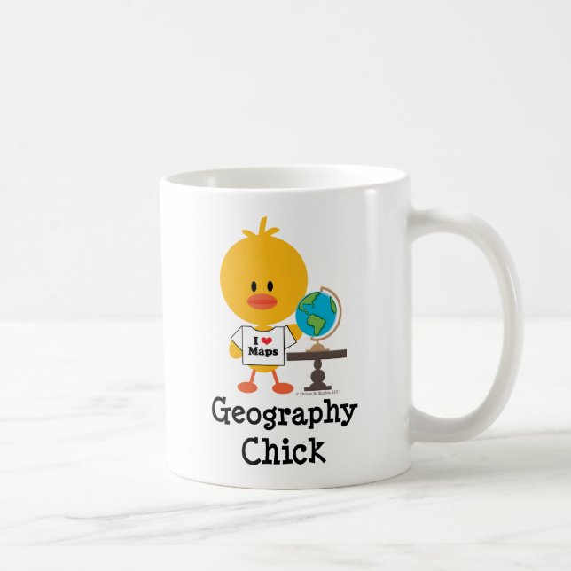 Geography Chick Mug (Right)