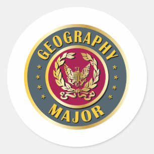 Geography Major Classic Round Sticker