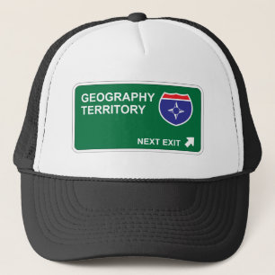 Geography Next Exit Trucker Hat