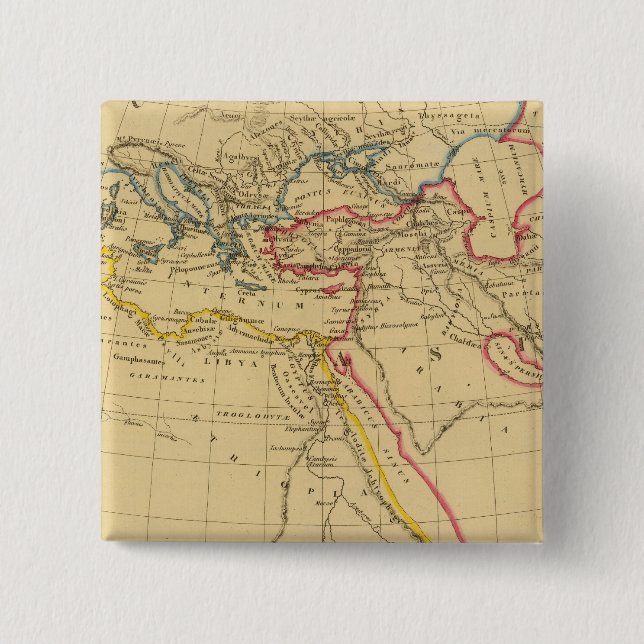 Geography of Herodotus 15 Cm Square Badge (Front)