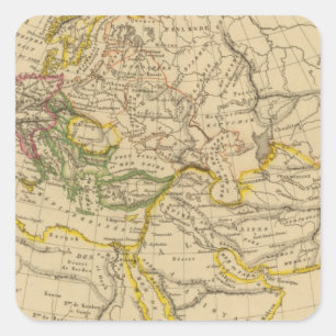 Geography of the Middle Ages Square Sticker