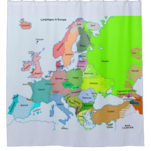 GEOGRAPHY REFRESHER while on the Throne (Europe) Shower Curtain
