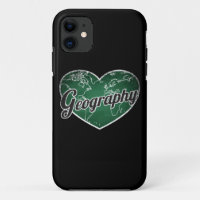 Geography Retro Heart Blackboard Love