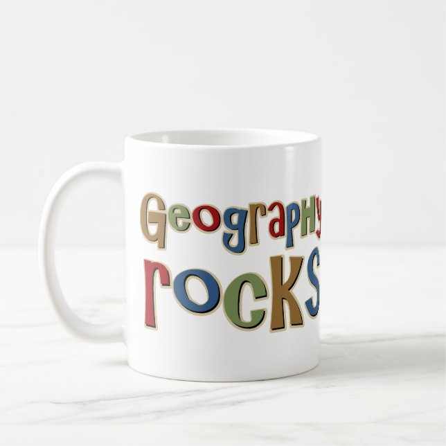 Geography Rocks Coffee Mug (Left)