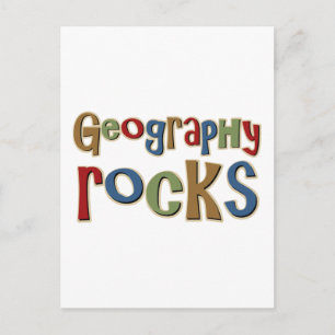 Geography Rocks Postcard