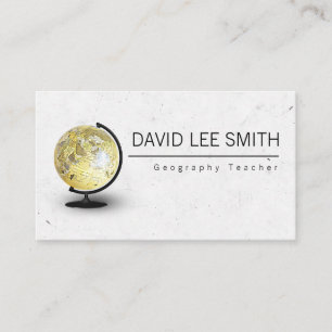 Geography Teacher Business Card