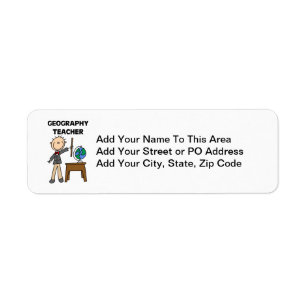 Geography Teacher Return Address Label