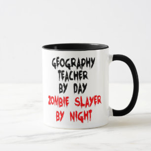 Geography Teacher Zombie Slayer Mug