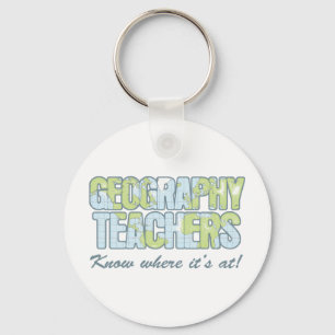 Geography Teachers Know Where It's At Key Ring