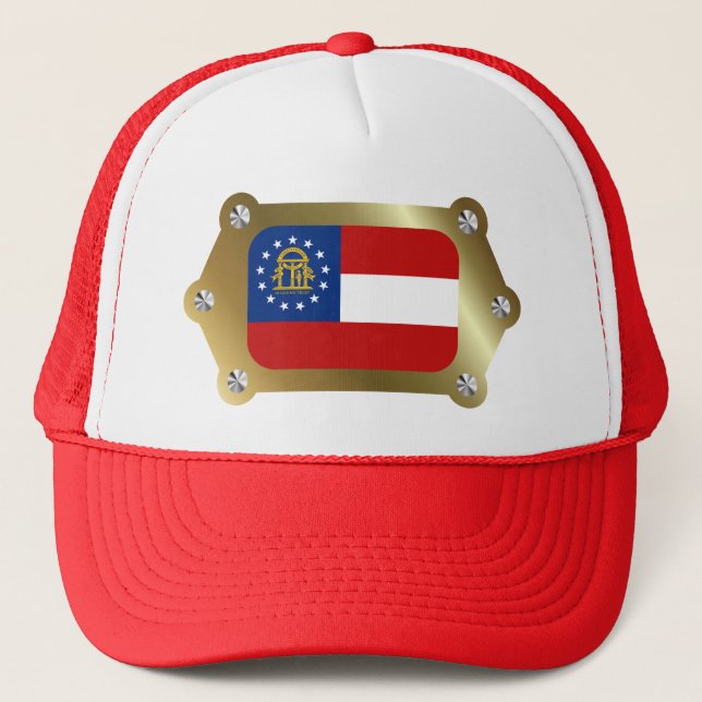 Geogria framed Flag Hat (Front)
