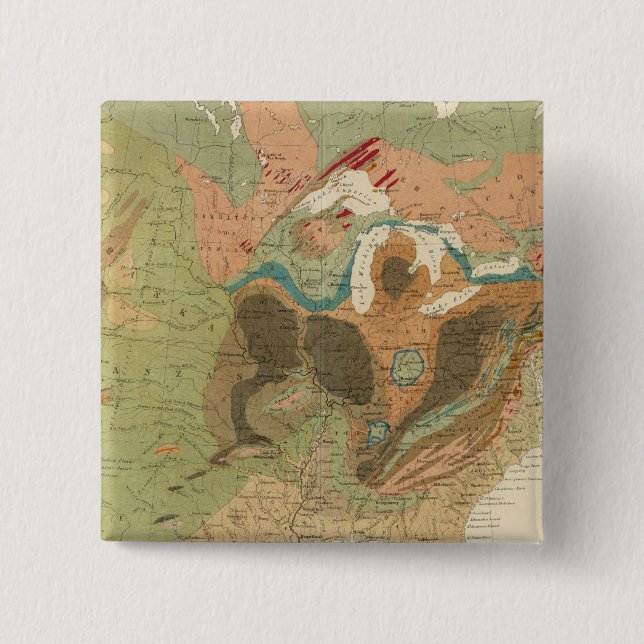 Geol map US 15 Cm Square Badge (Front)