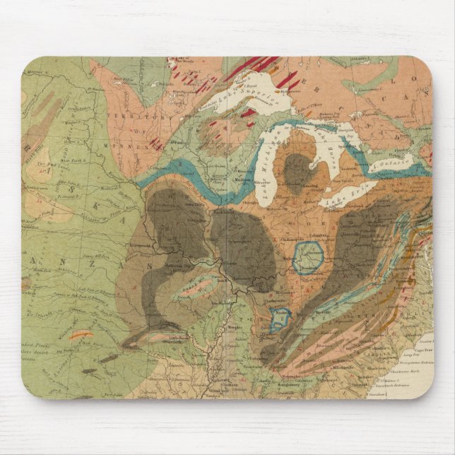 Geol map US Mouse Pad (Front)