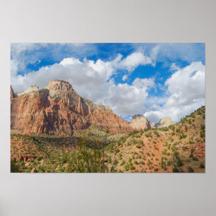 Geologic Formations in Zion National Park, Utah Poster