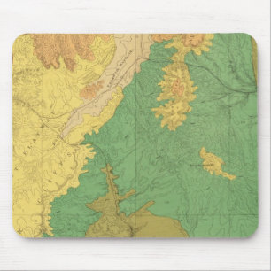 Geologic Map Of The Mesozoic Terraces Mouse Pad