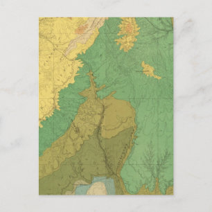 Geologic Map Of The Mesozoic Terraces Postcard