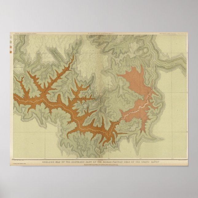 Geologic Map Of The Southern 2 Poster (Front)