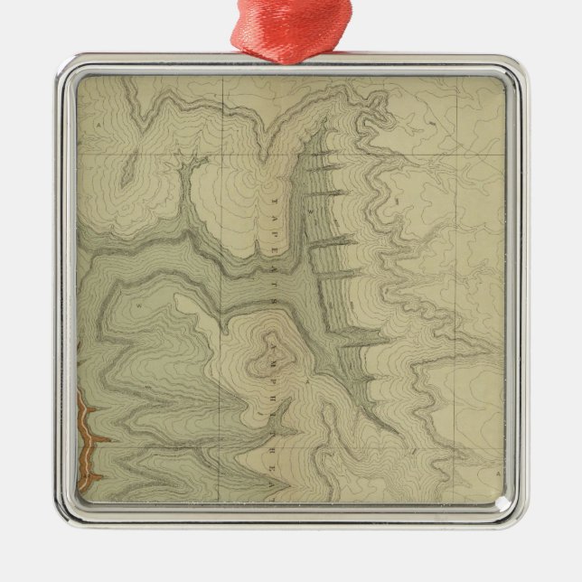 Geologic Map Of The Southern Metal Tree Decoration (Front)