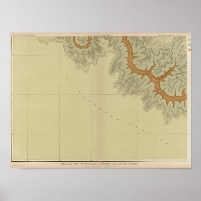 Geologic Map Of The Southern Poster (Front)