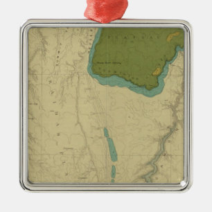 Geologic Map Showing The Kanab Metal Ornament