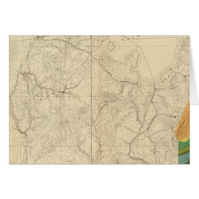 Geologic Map Showing The South Western Portion (Front Horizontal)