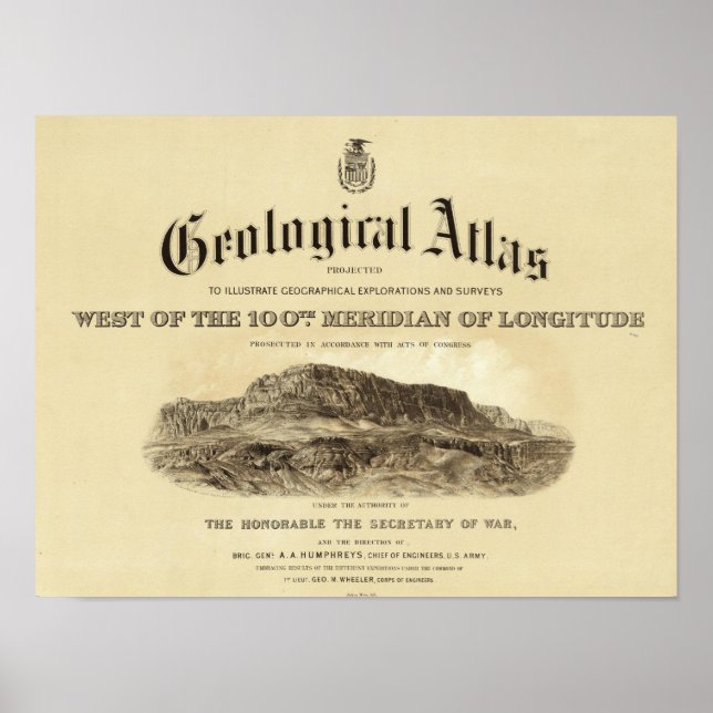 Geological Atlas Title Page Poster (Front)