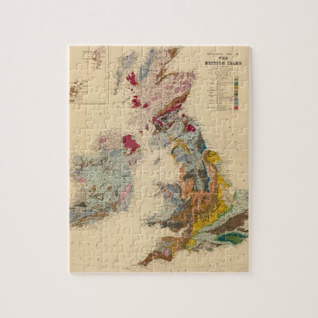 Geological map, British Isles Jigsaw Puzzle (Vertical)