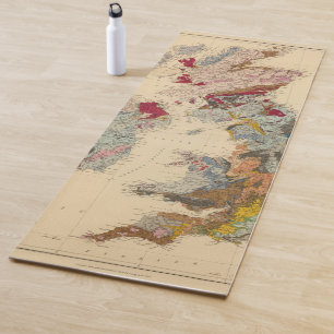 Geological map, British Isles Yoga Mat