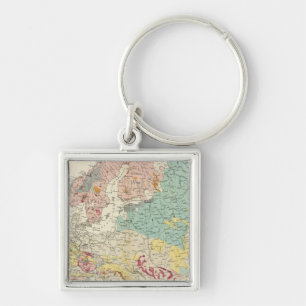 Geological map Europe Key Ring
