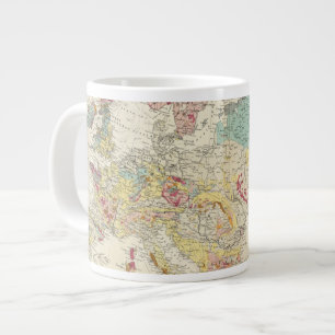 Geological map Europe Large Coffee Mug