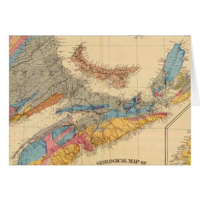 Geological map, Maritime Provinces (Front Horizontal)