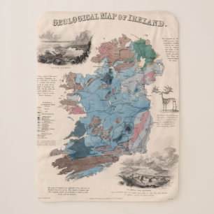 Geological Map of Ireland Sherpa Blanket