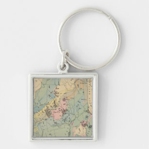Geological map of Maine Key Ring