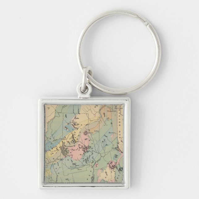Geological map of Maine Key Ring (Front)