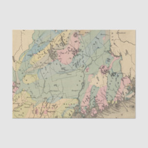 Geological map of Maine Tissue Paper