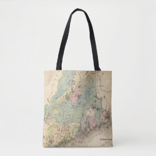 Geological map of Maine Tote Bag