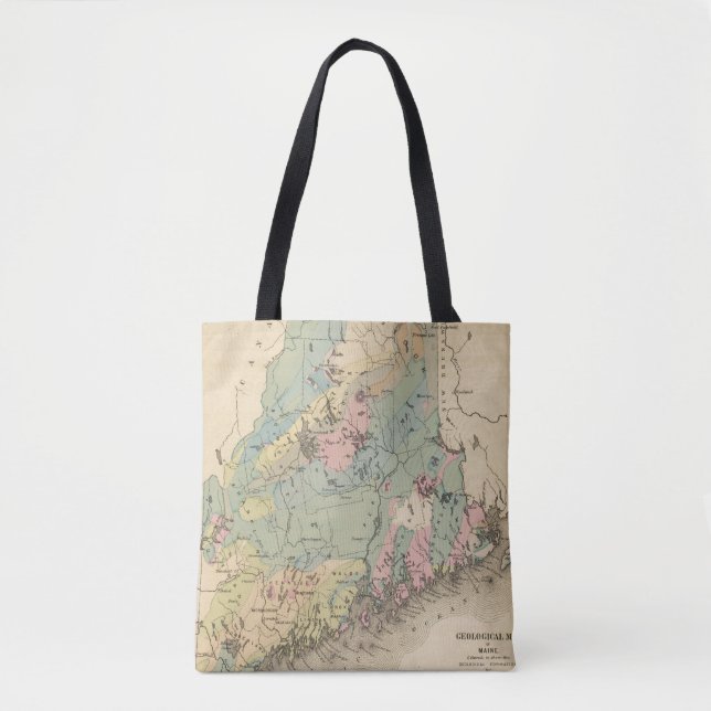 Geological map of Maine Tote Bag (Front)