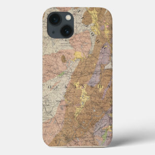 Geological Map of New Hampshire 4 iPhone 13 Case