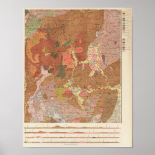 Geological Map of New Hampshire Poster