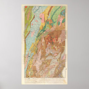 Geological Map of New Hampshire Poster