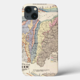 Geological map of Ohio iPhone 13 Case