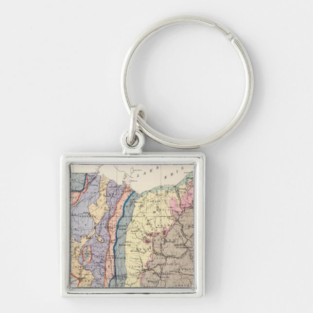 Geological map of Ohio Key Ring (Front)