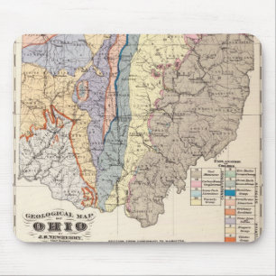 Geological map of Ohio Mouse Pad